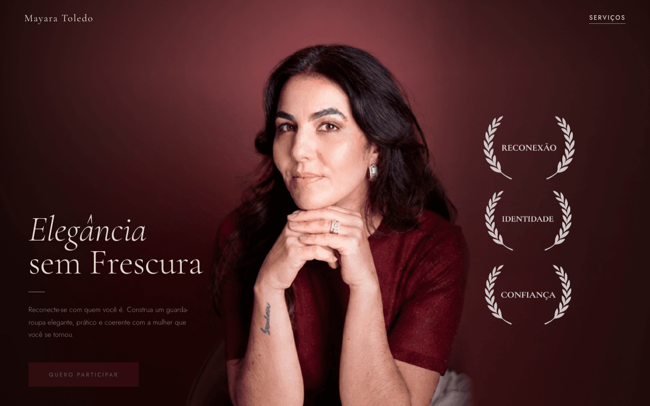 Mayara Toledo's website